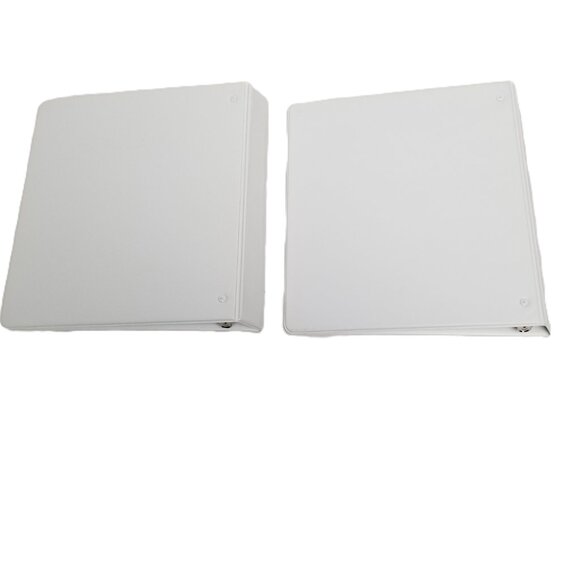 3 Ring View Binders Set of 2 White 1 Inch Office School Organization - Picture 2 of 4